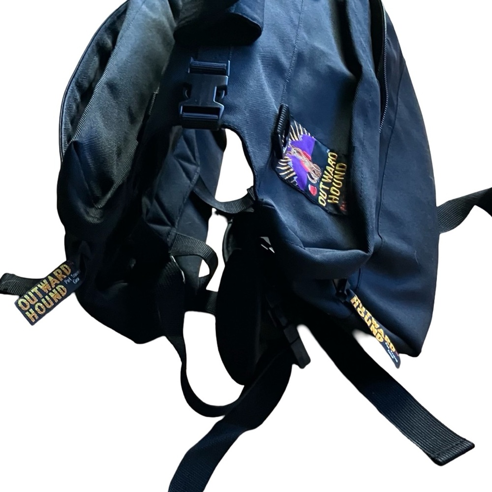 Outward Hound Dog Saddle Backpack Adjustable Black Medium Clip On Removable - Picture 6 of 13